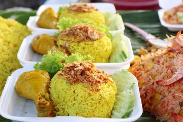 biryani rice with chicken