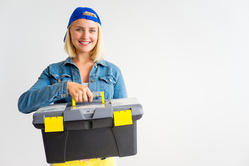 Girl with tools