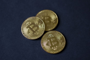 Photo Golden Bitcoins (new virtual money )