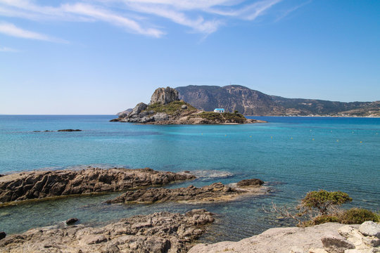 Insel Kosy Kefalos, Blick auf die Byzantinische Kirche Agios Stefanos