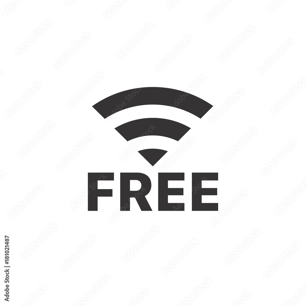 Poster wireless connection pictogram vector illustration. free internet