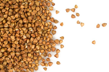 buckwheat isolated on white