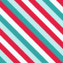 Obraz premium Christmas Diagonal Striped Seamless Pattern