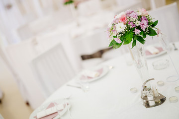 Wedding decoration with flowers