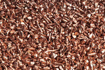 Kupfer Granulat Hintergrund