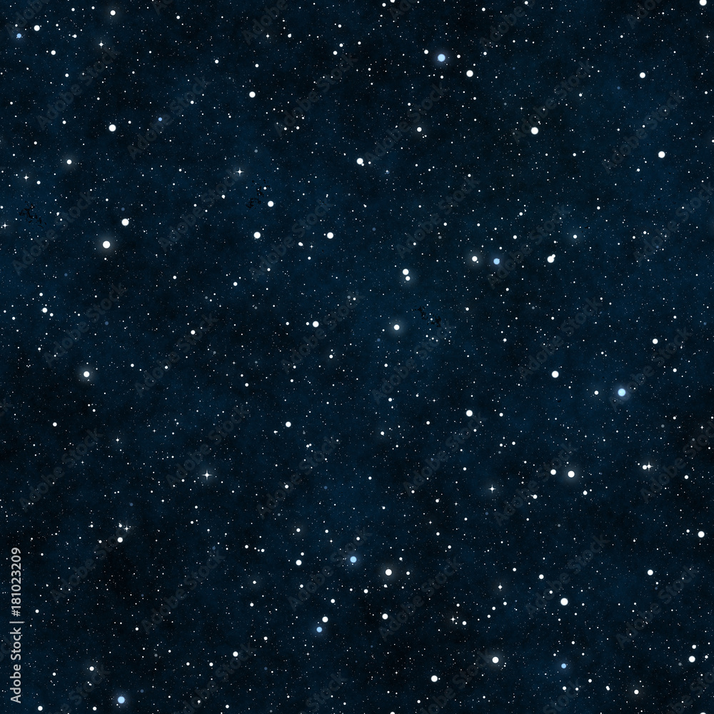 Wall mural seamless starry night sky