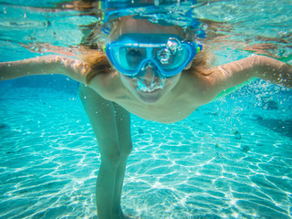 Dans le lagon...