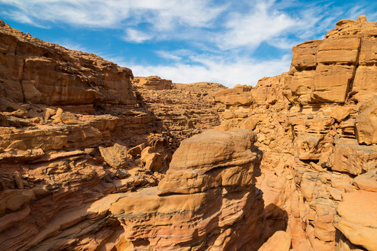 Coloured canyon in Egypt - tourist destination