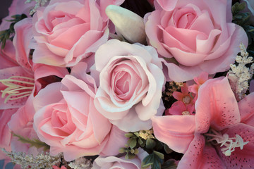 Vintage roses background.