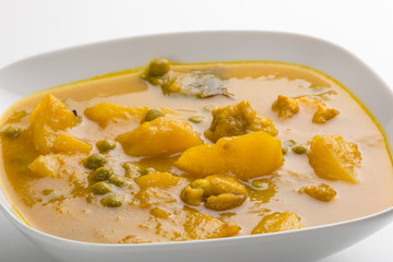 Bowl with tasty soup