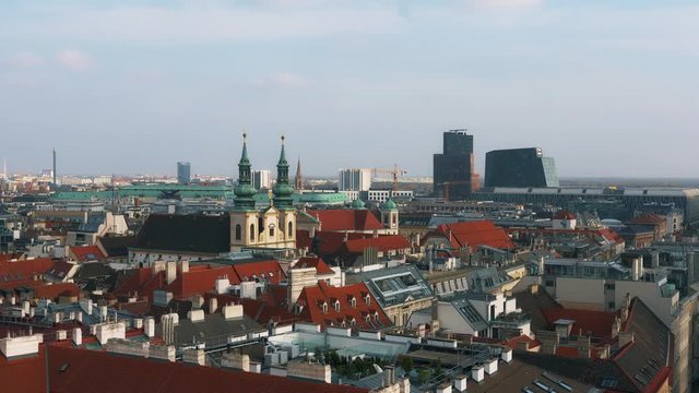 Vienna skyline, Austria. Aerial view of Vienna. Austria. Vienna Wien is the capital and largest city of Austria, and one of the 9 states of Austria.