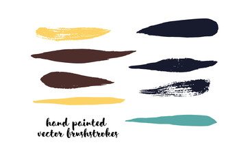 Graffiti Lines. Hand Painted Blue Buttons, Turquoise Highlights. Vector Brushstrokes or Banners. Textured Doodles or Smears. Background Turquoise Swatch Collection Vintage Logo Element. Scribble Paint