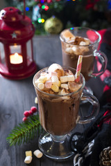 Hot chocolate with marshmallows