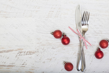 Christmas Meal Table Setting