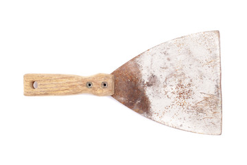 building trowel isolated on white