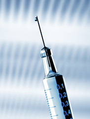Medical syringe, isolated