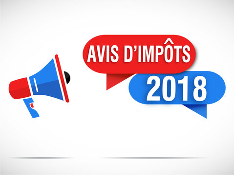 mégaphone rouge / bleu : avis d'impôts