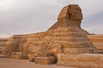 Fototapeta na wymiar Pyramid of Cheops Giza, Sphinx, Sahara Desert