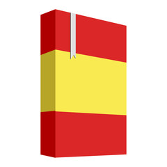 Book with the flag of Spain