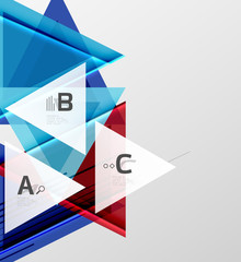 Colorful abstract shapes background