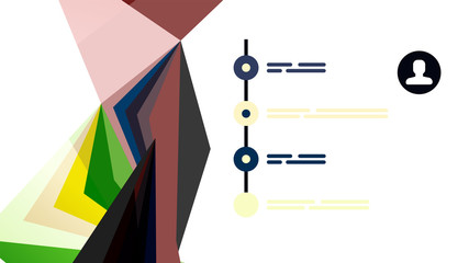 Modern triangle presentation template