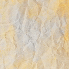 Texture of brown crumpled paper