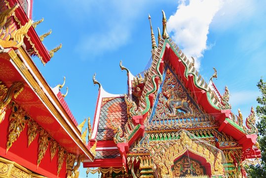 Impressive Buddhist Temple Architecture in Nakhon Sawan, Thailand