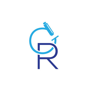 Microscope letter logo