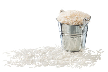 Rice in a bucket