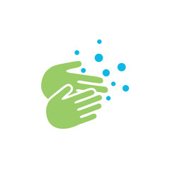 water wash hands logo