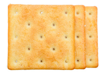 delicious isolated square cracker
