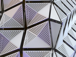 modern steel metallic angular futuristic panels