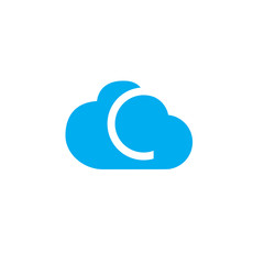 C letter cloud logo