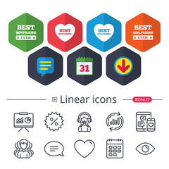 Best boyfriend and girlfriend icons.