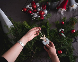 decorate the house for the new year and Christmas