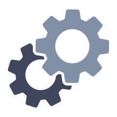 Gears icon. Vector illustration