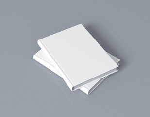 Hardcover book mock-up 3d rendering