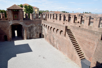 Obraz premium Interior of the Medieval Castle of Soncino - Cremona - Italy 06