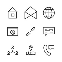9 Contact Icons