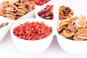 Dried fruits and berries