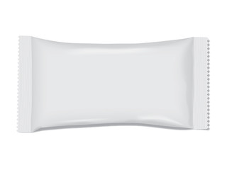 Paper or plastic packaging. It's easy to change colors. mock up vector template