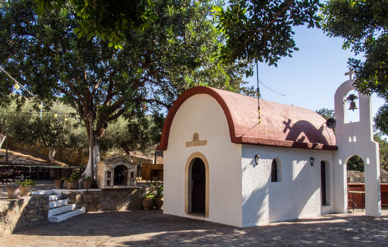Arolithos, Cretan traditional village in Crete, Greece