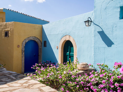 Arolithos, Cretan traditional village in Crete, Greece