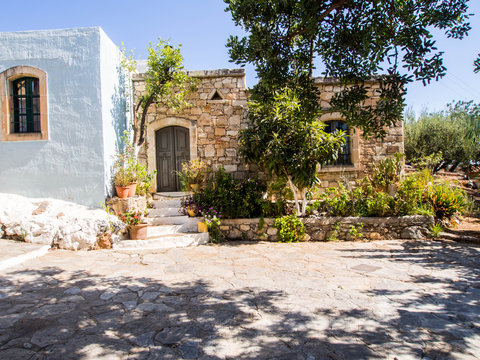 Arolithos, Cretan traditional village in Crete, Greece