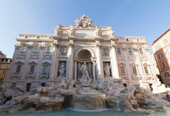 Fototapeta na wymiar Fountain di Trevi, Rome, Italy.