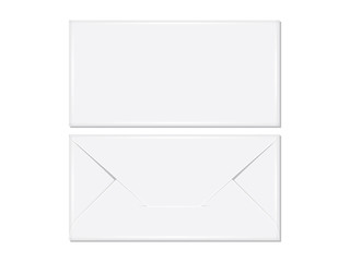 postcard or envelope. Easy to change colors mock up vector template