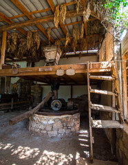 Old olive oil factory in Crete, Greece