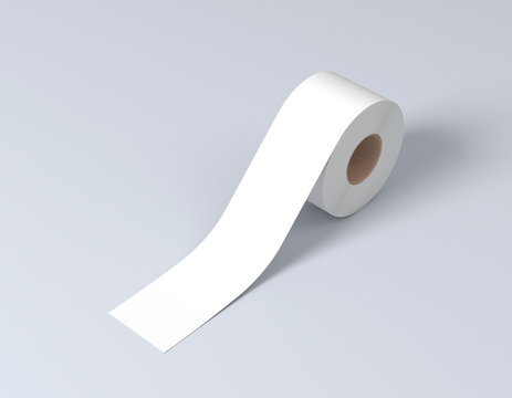 Sticky tape, scotch tape, adhesive tape, white and black tape 3d rendering