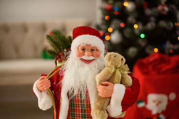 christmas decoration with vintage toys