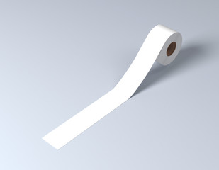 Sticky tape, scotch tape, adhesive tape, white and black tape 3d rendering